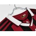 AC Milan 09/10 Home Red&Black Long Sleeve Soccer Jersey